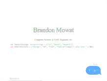 Tablet Screenshot of brandonmowat.com